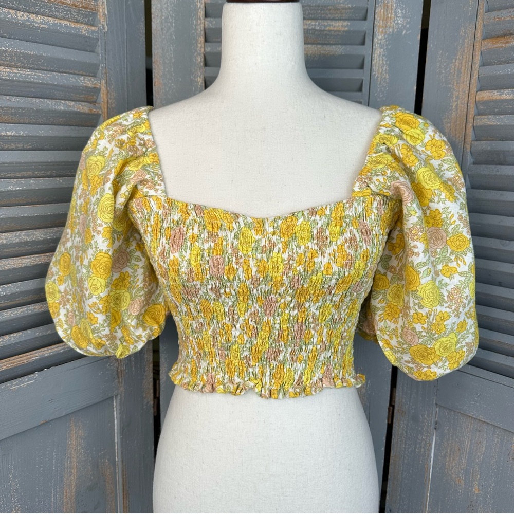 Faithfull The Brand Robina Top & Celia Skort Set Linen Garden Floral Sz 6 - Picture 4 of 16